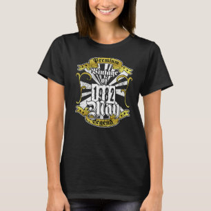 Legende met Vintage 1982 Verjaardag 40 jaar Mei T-shirt