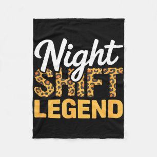 Legende nachtdienst grappige uitspraak sarcastisch fleece deken