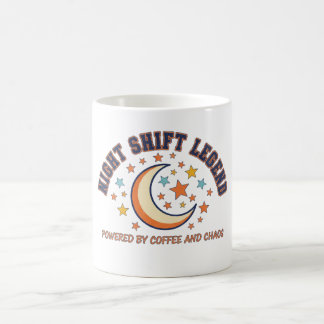 Legende Nachtploeg Retro Koffie en Chaos Vintage  Koffiemok
