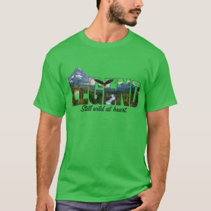 Legende Nog steeds wild in hart Outdoor Grafisch T-shirt