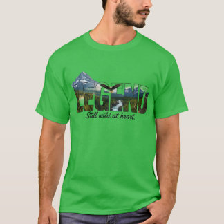 Legende Nog steeds wild in hart Outdoor Grafisch T-shirt