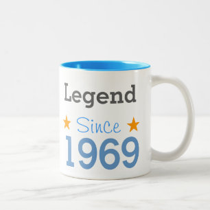 Legende sinds 1969 tweekleurige koffiemok