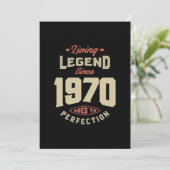 Legende sinds 1970: Birthday Gift Kaart (Staand voorkant)