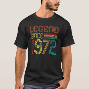 Legende sinds 1972 50 jaar oude Retro 50th T-shirt