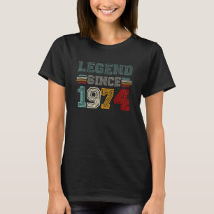 Legende sinds 1974 49e verjaardag t-shirt