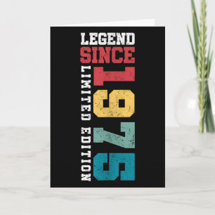 Legende sinds 1975 Limited Edition 50 jaar oud 50s Kaart