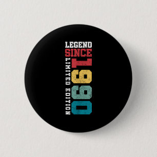 Legende sinds 1990 Limited Edition 35 jaar oud 35s Ronde Button 5,7 Cm