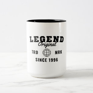 Legende Sinds 1996 Tweekleurige Koffiemok