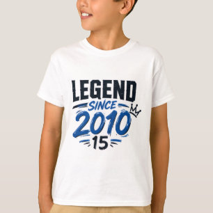 Legende sinds 2010 15e verjaardag Tiener T-shirt
