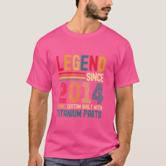 Legende Sinds 2014 10e verjaardag Mannen Titani T-shirt