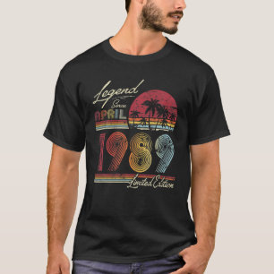 Legende sinds april 1989 33 jaar oud 33 jaar oud t-shirt
