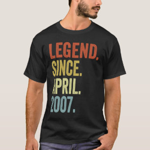 Legende sinds april 2007 16e verjaardag 16 jaar ou t-shirt