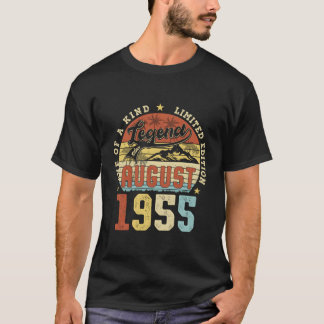 Legende sinds augustus 1955 68 jaar oud 68e geboor t-shirt