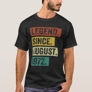 Legende sinds augustus 1972 50e verjaardag 50 t-shirt