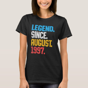 Legende sinds augustus 1997 26 jaar oud 26e geboor t-shirt