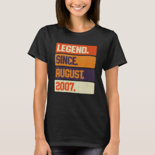 Legende sinds augustus 2007 Retro 16 jaar oud 16e T-shirt