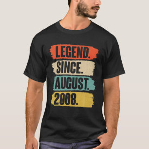 Legende sinds augustus 2008 (Birthday - cadeau voo T-shirt