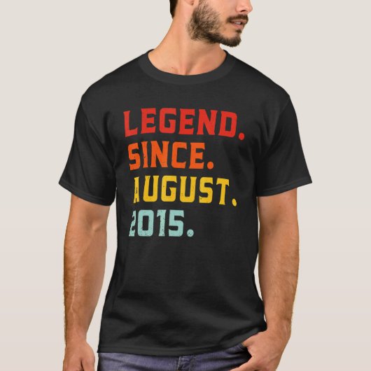 Legende sinds augustus 2015 7 jaar oud  7e B T-shirt (Voorkant)