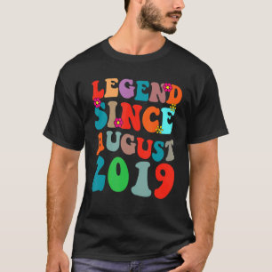 Legende sinds augustus 2019 Birthday Retro Vi T-shirt