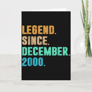 Legende sinds december 2000 Geboorte Van Verjaarda Kaart