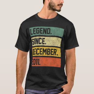 Legende sinds december 2011 elfde verjaardag 11 ja t-shirt