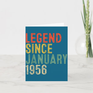 Legende sinds januari 1956 70ste verjaardag 70 jaa kaart