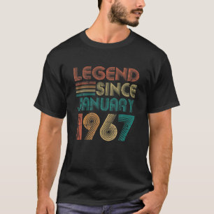 Legende sinds januari 1967 geeft 55e verjaardag 55 t-shirt