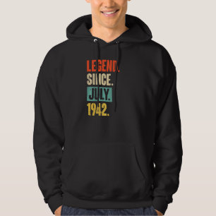 Legende sinds juli 1942 80 jaar oud 80 jaar oud hoodie