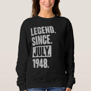Legende sinds juli 1948 74 jaar oud 74e verjaardag trui