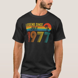 Legende sinds juli 1977 45e verjaardag 45 jaar oud t-shirt