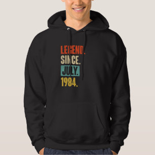 Legende sinds juli 1984 38 jaar oud 38 jaar hoodie