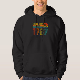 Legende sinds juli 1987 35e verjaardag 35 jaar oud hoodie