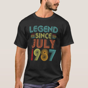 Legende sinds juli 1987 35e verjaardag Vintage 35  T-shirt