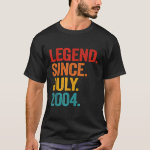 Legende sinds juli 2004 18e verjaardag Gift 18 jaa T-shirt