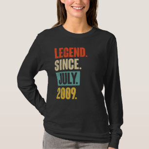 Legende sinds juli 2009 13 jaar oud op de 13e verj t-shirt