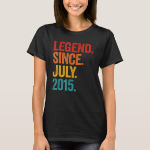 Legende sinds juli 2015 7e verjaardag 7 jaar oud B T-shirt