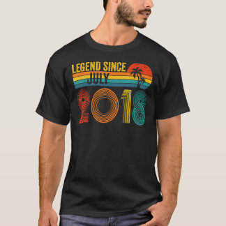 Legende sinds juli 2018 4e verjaardag vier jaar ou t-shirt