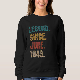 Legende sinds juni 1943 79 Jaar Oud Bday 79e Geboo Trui