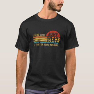 Legende sinds juni 1947 74e verjaardag 74 t-shirt
