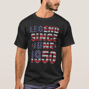 Legende sinds juni 1950 72e verjaardag 72 jaar oud t-shirt