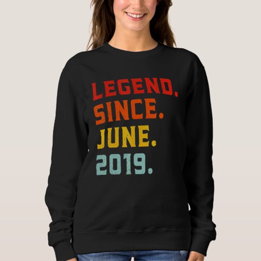 Legende sinds juni 2019 3e verjaardag 3 jaar trui (Voorkant)