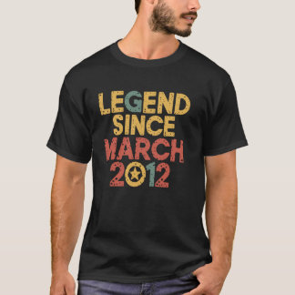 Legende sinds maart 2012 13e verjaardag  13 jaar o t-shirt