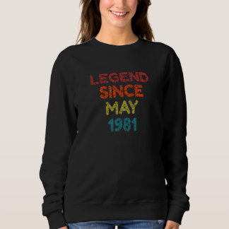 Legende sinds mei 1981 Retro Birthday Trui