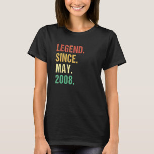 Legende sinds mei 2008 14e verjaardag 14 Yea T-shirt
