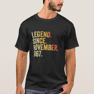 Legende sinds november 1967 55 jaar oud en 55 jaar t-shirt