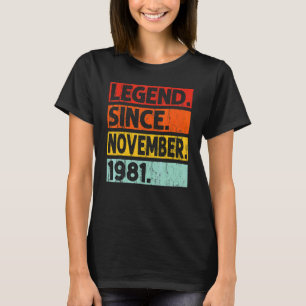 Legende sinds november 1981 41e verjaardag Y T-shirt