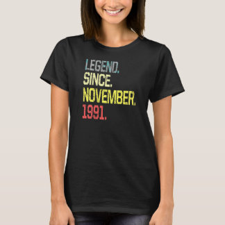 Legende sinds november 1991 Mannen Vrouwen  30 jaa T-shirt