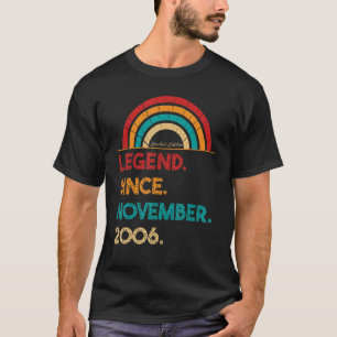 Legende sinds november 2006 16e verjaardag, gebore t-shirt