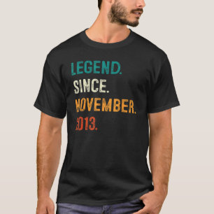Legende sinds november 2013 9e verjaardag 9 jaar O T-shirt