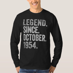 Legende sinds oktober 1954 68 jaar oud 68 jaar oud t-shirt
